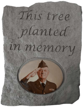 Tree Planted Photo Stone